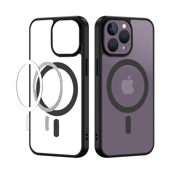 For Apple iPhone 14 Pro Back Cover Black Magsafe New - Image 2