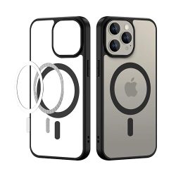 For Apple iPhone 15 Pro Max Back Cover Black Magsafe New