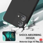 For Motorola Moto Edge 40 Neo Back Cover iBlack New - Image 7