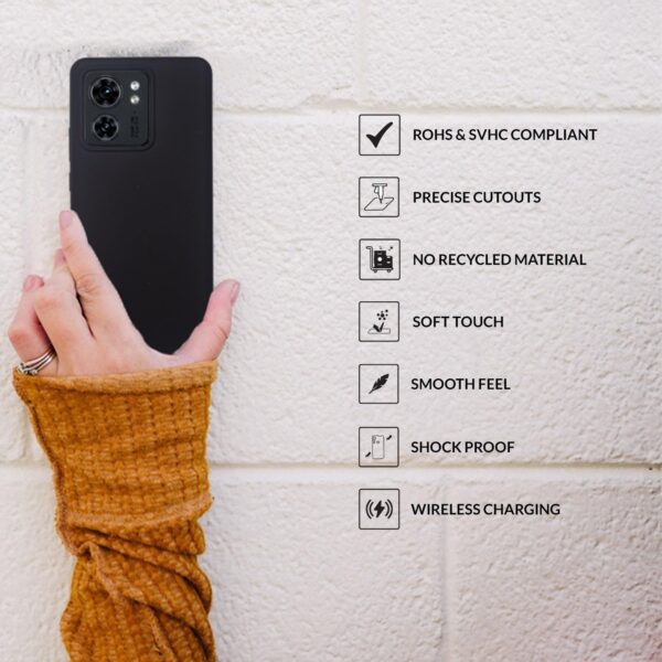 For Motorola Moto Edge 40 Back Cover iBlack New - Image 6