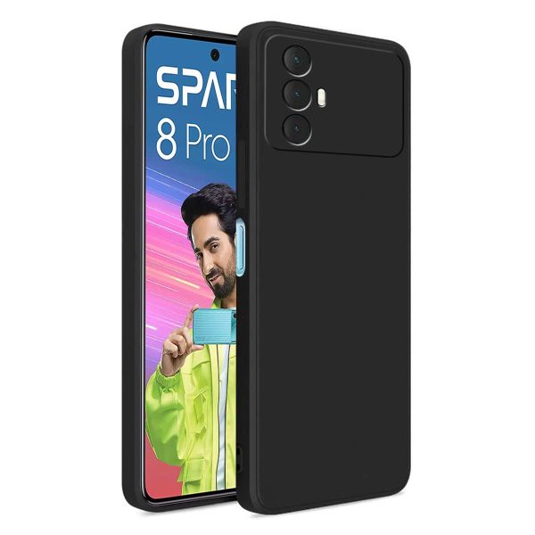 For Tecno Spark 8 Pro Back Cover iBlack New - Image 2