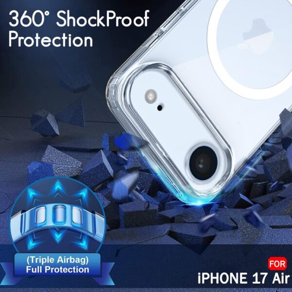 For iPhone 17 Air Back Cover Transparent Magsafe New - Image 13