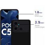 For Xiaomi Redmi Poco C55 | Xiaomi Redmi 12C Back Cover iBlack New - Image 2