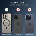 For Apple iPhone 15 Pro Max Back Cover Black Magsafe New - Image 3
