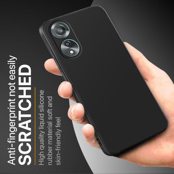For Oppo A78 4G Back Cover iBlack New - Image 5