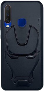 OO LALA JI 3D Marvel Avenger Logo Iron Man Back Cover For Vivo Y17
