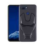 OO LALA JI 3D Marvel Avenger Logo Iron Man Back Cover  For Oppo A12