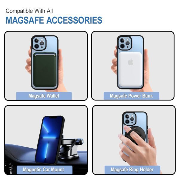 For Apple iPhone 14 Pro Back Cover Black Magsafe New - Image 6