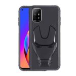 OO LALA JI 3D Marvel Avenger Logo Iron Man Back Cover  For Oppo F19 PRO PLUS