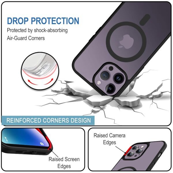 For Apple iPhone 14 Pro Back Cover Black Magsafe New - Image 8