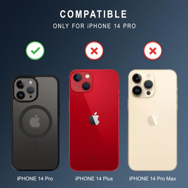 For Apple iPhone 14 Pro Back Cover Black Magsafe New - Image 3