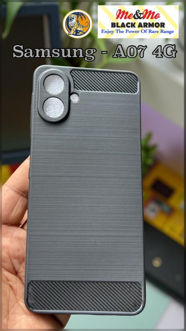 For Samsung A07 4G Back Cover Black Armor New - Image 4