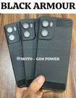 For Moto G06 Power Back Cover Black Armor New - Image 10