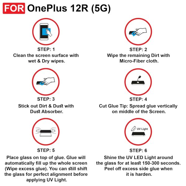 For One Plus 12R UV Tempered Glass New - Image 4