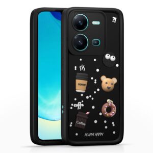 Vivo V25 5G Back Cover Girlish Coffee