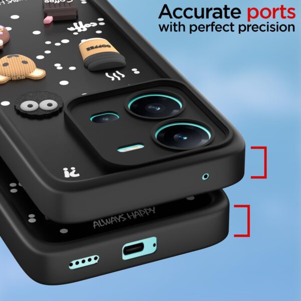 For Vivo V25 5G Back Cover Girlish Coffee Case New - Image 3