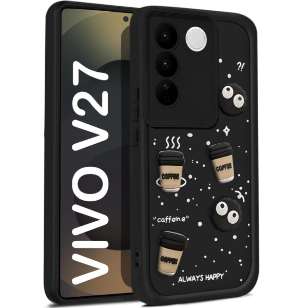 For Vivo V27 Back Cover Girlish Coffee Case New - Image 5