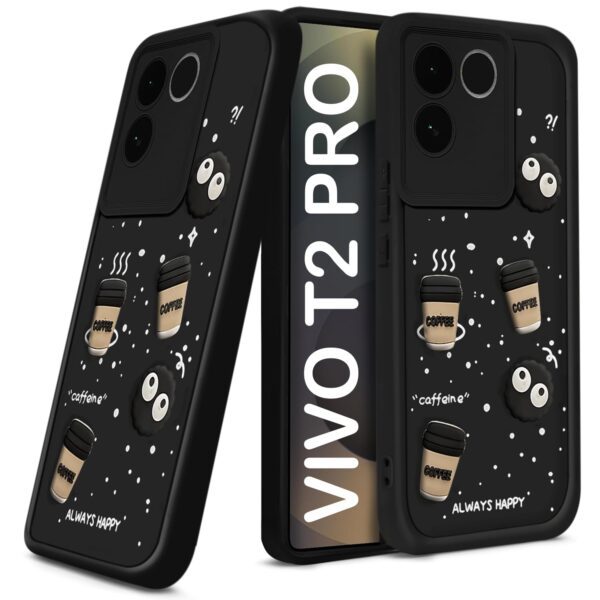 For Vivo T2 PRO 5G Back Cover Girlish Coffee Case New - Image 2