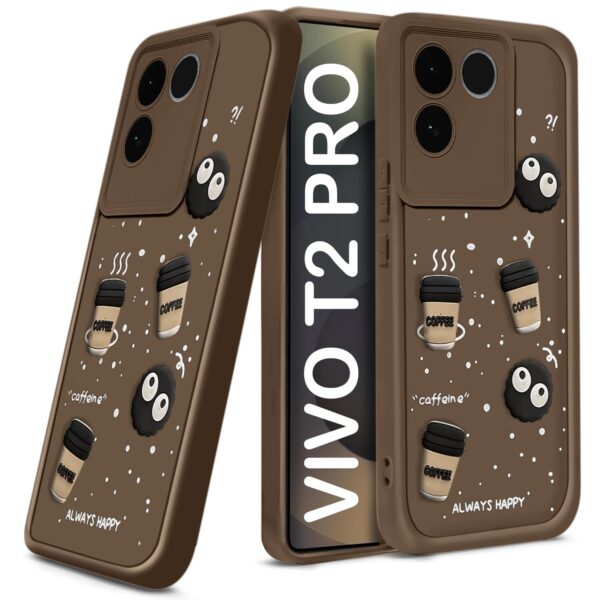 For Vivo T2 PRO 5G Back Cover Girlish Coffee Case New - Image 5