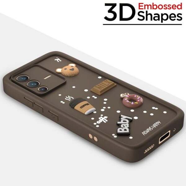 For Vivo V23 PRO 5G Back Cover Girlish Coffee Case New - Image 3