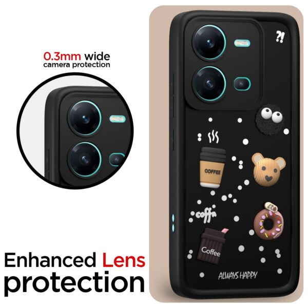 For Vivo V25 5G Back Cover Girlish Coffee Case New - Image 4
