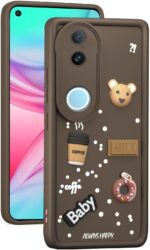 For Vivo T4R 5G Back Cover Girlish Coffee Case New