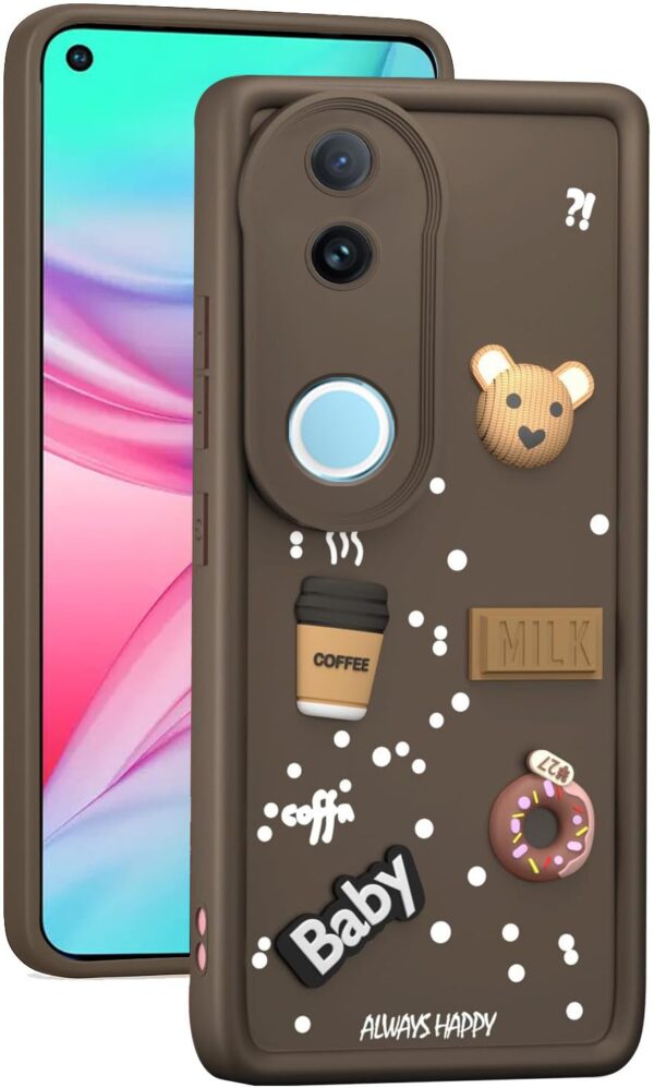 For Vivo T4R 5G Back Cover Girlish Coffee Case New - Image 3