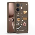 For Vivo V60 5G Back Cover Girlish Coffee Case New