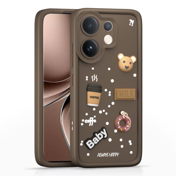 For Vivo V60 5G Back Cover Girlish Coffee Case New - Image 2
