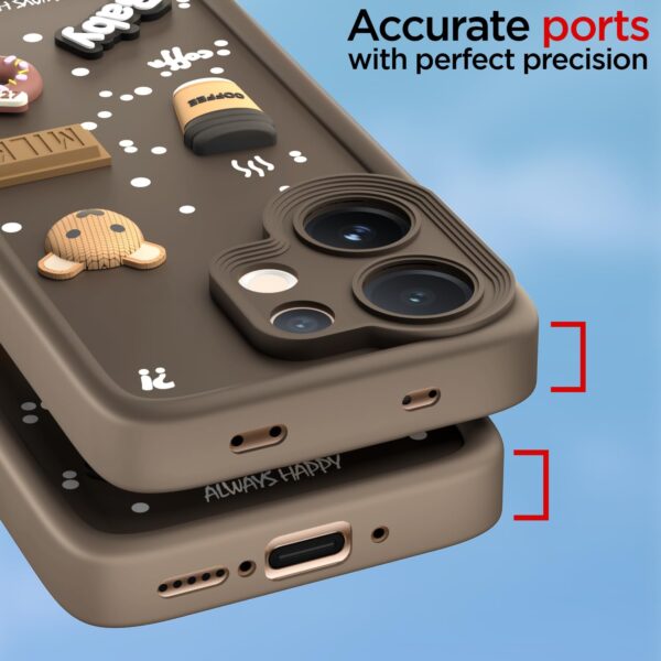 For Vivo V60 5G Back Cover Girlish Coffee Case New - Image 4