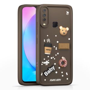 Vivo Y12 Back Cover Girlish Coffee