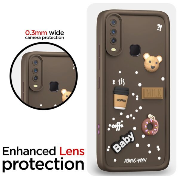 For Vivo Y12 Back Cover Girlish Coffee Case New - Image 4