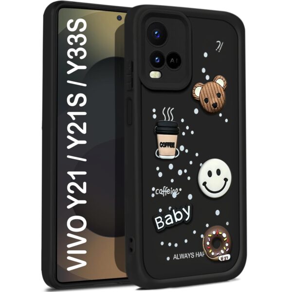 For Vivo Y21 Back Cover Girlish Coffee Case New - Image 2