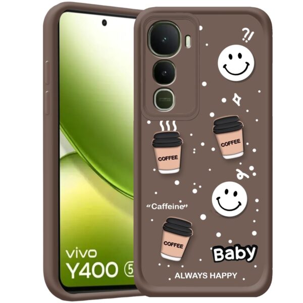 For Vivo Y400 5G Back Cover Girlish Coffee Case New - Image 9