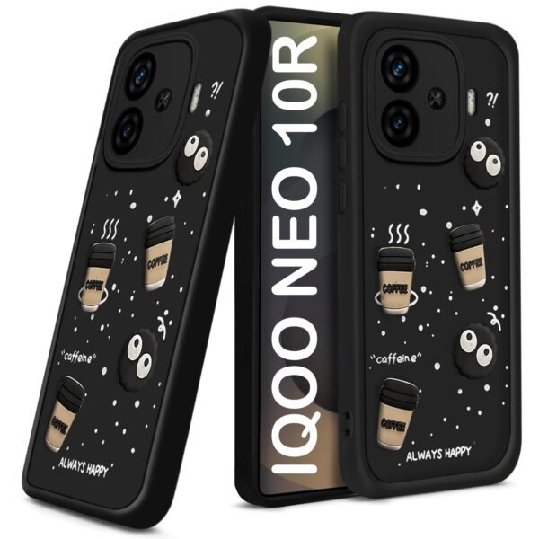 For Vivo IQOO Neo 10R 5G Back Cover Girlish Coffee Case New - Image 2