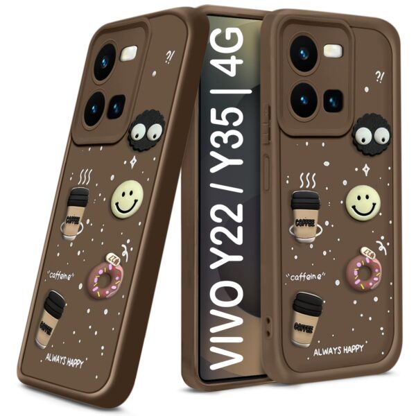 For Vivo V50 4G Back Cover Girlish Coffee Case New - Image 2