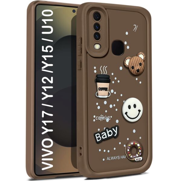 For Vivo V17 Back Cover Girlish Coffee Case New - Image 2