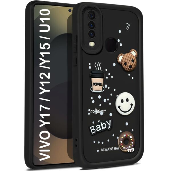 For Vivo V17 Back Cover Girlish Coffee Case New - Image 3