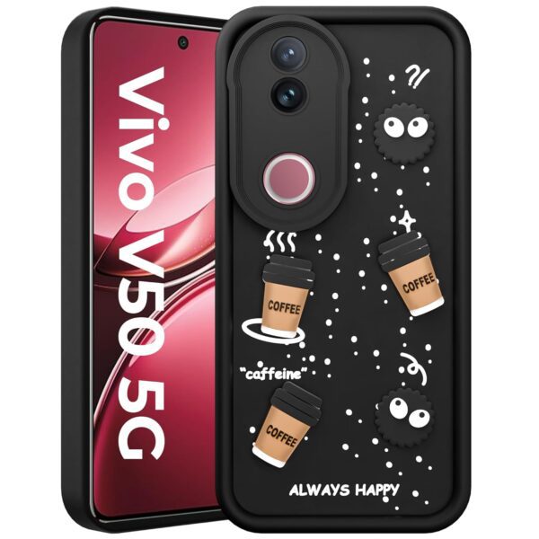 For Vivo V50 5G Back Cover Girlish Coffee Case New - Image 5