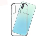 OO LALA JI For Samsung Galaxy M40 - Soft Silicone Shockproof Bumper Case Back Cover in Transparent[Air Cushion Technology]-for Samsung Galaxy M40-Transparent