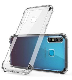 OO LALA JI Infinix Hot 8 | Shockproof Flexible Protective TPU Bumper Back Case Cover for Infinix Hot 8 - Transparent