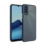 OO LALA JI For Vivo Y12S Smoke Translucent Matte Hard Cover Blue-Translucent - Image 2