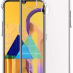 OO LALA JI Mobiacc Shockproof Flexible Protective Cushioned Edges Crystal Clear TPU Bumper Corners Back Case Cover for Samsung Galaxy M30S – Transparent