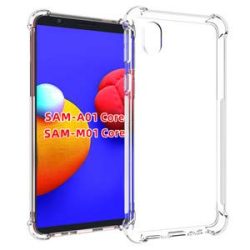 OO LALA JI Silicone Shockproof Bumper Back Cover in Transparent Compatible for Samsung Galaxy M01 Core - Transparent