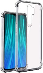 OO LALA JI Redmi Note 8 Pro - Soft Silicone Shockproof Bumper Case Back Cover in Transparent[Air Cushion Technology]-for Mi Note 8 Pro - Transparent - Image 2