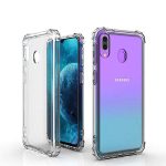 OO LALA JI  Samsung Galaxy M20 Bumper Case 12D Transparent Cover (Corner Protection with Air Cushion Technology) - Transparent - Image 2