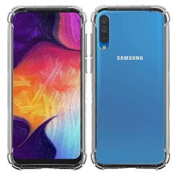 OO LALA JI Samsung Galaxy A70s - Soft Silicone Shockproof Bumper Case Back Cover in Transparent [Air Cushion Technology] for Samsung Galaxy a70s - Transparent