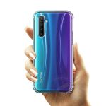 OO LALA JI Shockproof TPU Back Cover for Realme-XT/Realme-X2 - Transparent | Cushioned Edges | Flexible Clear Case- Transparent