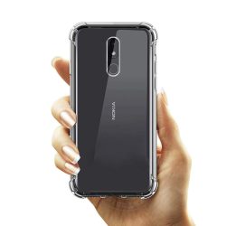 OO LALA JI  Ultimate Hybrid Protection Silicone Back Cover for Nokia 3.2, Crystal Clear TPU Bumper Back Cover for Nokia 3.2 - Transparent
