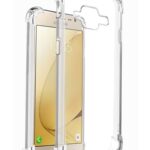 OO LALA JI Samsung Galaxy J2(4G) - Soft Silicone Shockproof Bumper Case Back Cover in Transparent[Air Cushion Technology] - Transparent